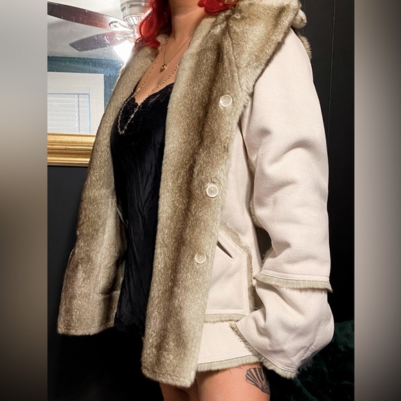 Dennis by Dennis Basso Reversible Faux Fur Coat Size L - Picture 5 of 10